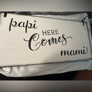 Personalized ring bearer sign.